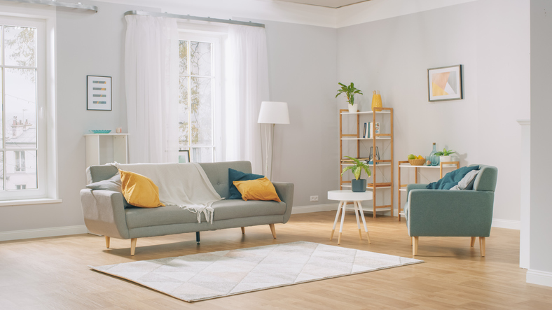 Beautifully staged living room